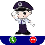 Policia de Niños Llamada Falsa Icon